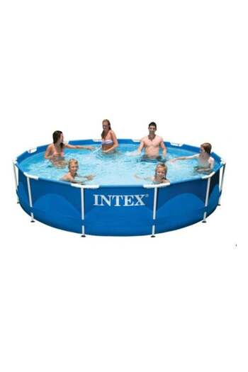 Intex حوض سباحة بإطار معدني