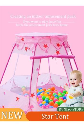 Generic Indoor and Outdoor Baby Tent House Girls Fairy Large Kids Tent Ocean Ball Pool Folding Kids Pop Up P