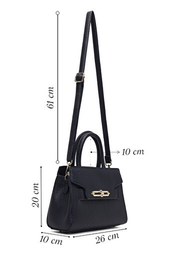 Derimod Women's Navy Blue Long Strap Shoulder Bag 25Abd2601Ft