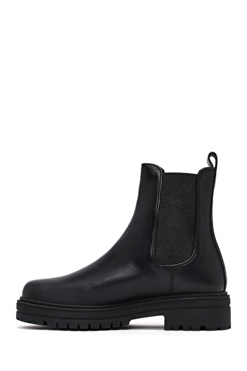 Derimod Women's Black Leather Chelsea Boots 25Wfd110718