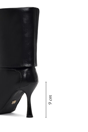 Derimod Women's Black Thin Heeled Boots 25Afe481018