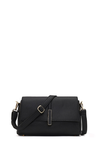 Derimod Women's Black Long Strap Classic Crossbody Bag 25Abd2100Ft