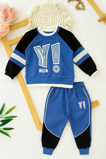 KOKOŞ BEBEK Boy's Stylish Printed 2-Piece Set - Age 2/12 - 31519