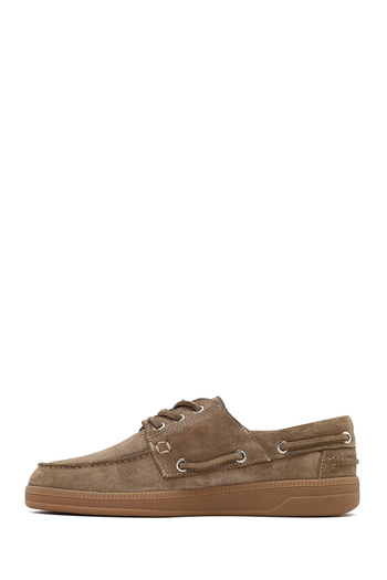 Derimod Women's Mink Lace-Up Suede Leather Casual Shoes 25Afd420610