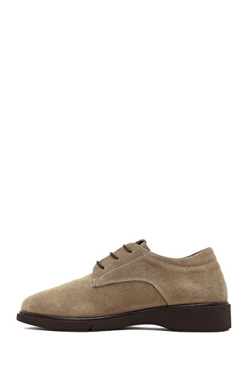 Derimod Women's Mink Suede Leather Masculine Shoes 25Afd414510