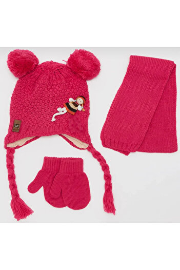 laviyonsa Scarf Beanie Gloves Baby Set