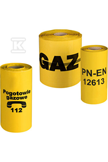 Other Yellow LDPE Warning Tape for Gas Lines, 200mm x 100m