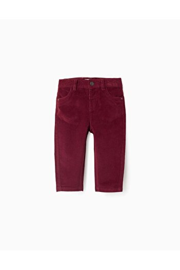 Ziddy Corduroy Trousers for Baby Boys, Red