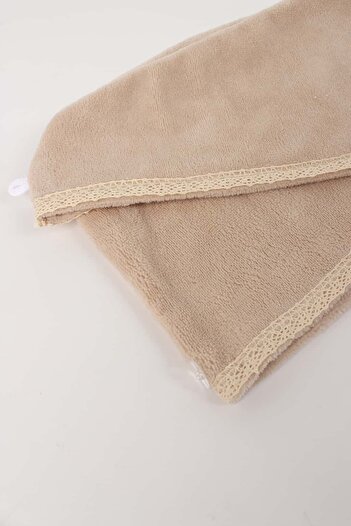 Ellia Soft Hair Dantelli Thick Inner Bamboo |   Boxed Hair Drying Cap |   Hair Towel |   Hair Drying Towel