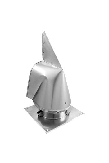 Other 300mm Steel Chimney Cowl Rotating Flue Cap Square Base CHCH