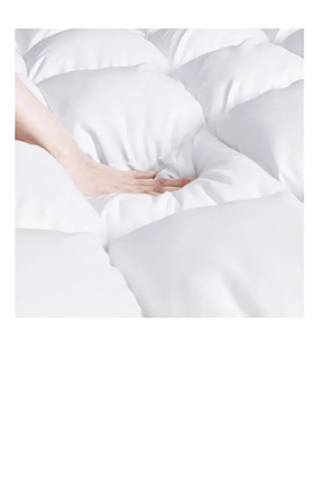 soufa dibaj Double mattress pad, microfiber, 14 cm high, round cover, 200 x 200 cm bed