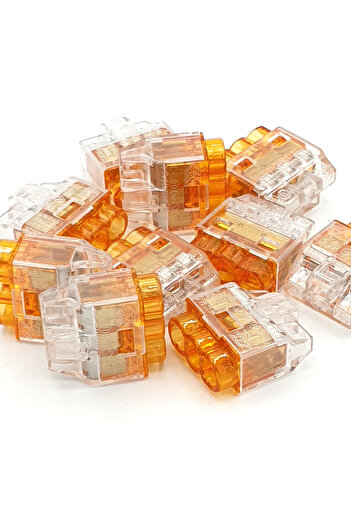Other 10pcs 3-Way Push In Terminals Wire Connectors HelaCon Plus Mini