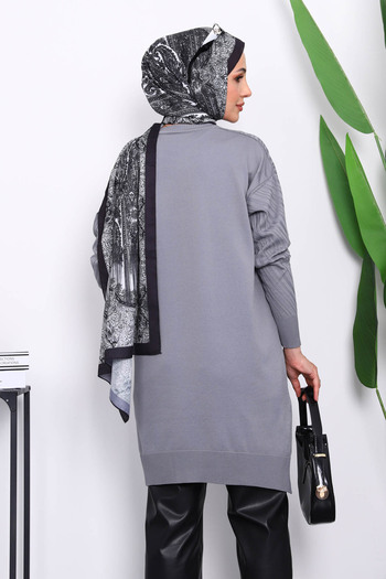 İmajButik Smoked Mercerized Cold Yarn Knitwear Tunic