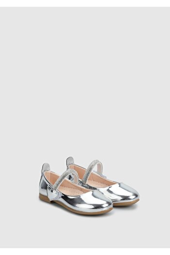 Kiddo Silver Girls' Shoes