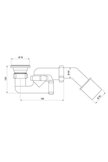 Other Shower siphon with metal strainer