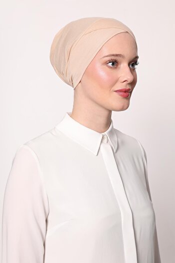Levidor A.Beige Practical Cross Bonnet