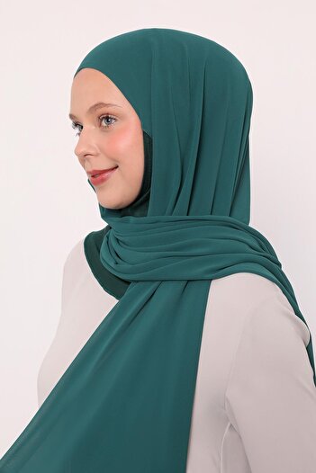 Levidor Emerald Large Hijab Chiffon Shawl