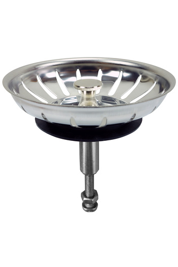 Other Adjustable Height Sink Strainer Basket - 80mm Steel