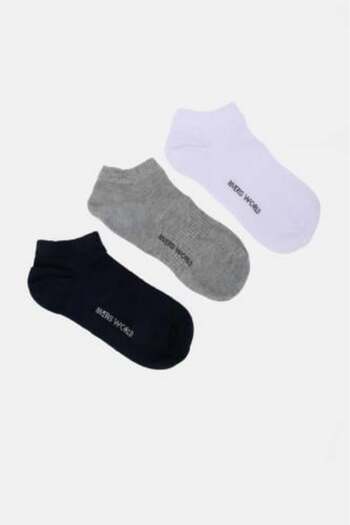 rivers world - Set of 3 Men's Socks in Navy - White - Grey