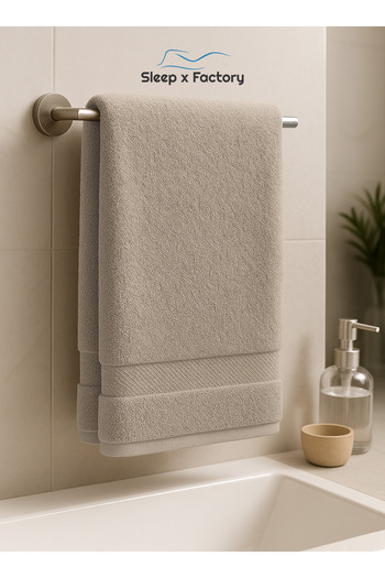 Sleep x Factory Hand Towel – 100% Cotton, Soft & Absorbent – 50x80 cm