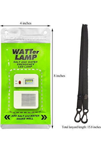 Fipka VKOSHA Salt Water Lamp Emergency Lighting Outdoor Lamp No Battery Pollution-Free Environmental Prote