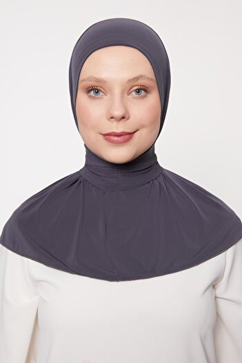Levidor Anthracite Practical Sports Snap Shawl Bonnet