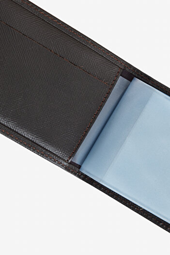 ALTINYILDIZ CLASSICS Men's Brown 100% Leather Card Holder