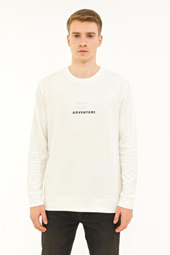 CLASSİCS MEN Men's Slim Fit Long Sleeve Crew Neck Sweatshirt-7390