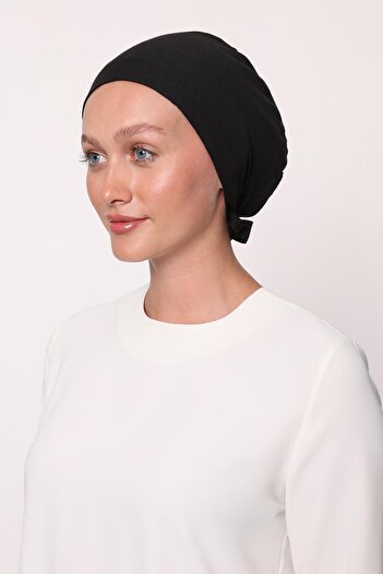 Levidor Black Seamless Bonnet
