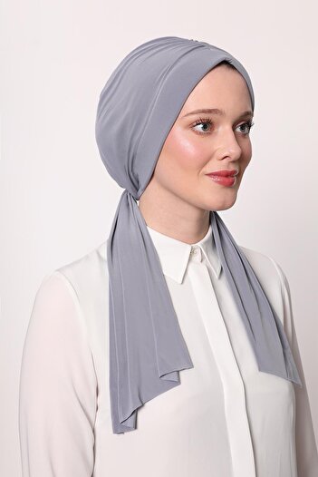 Levidor A.Grey Butterfly Pattern Ready-Made Shawl