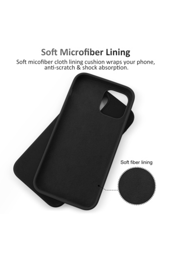PRIMEEIGHT iPhone 15 Plus Case 6.7 inch Shockproof Curved Edges apple case Anti Scratch protective case black