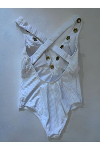 OEM Women's One-Piece Swimsuit, Size S, White