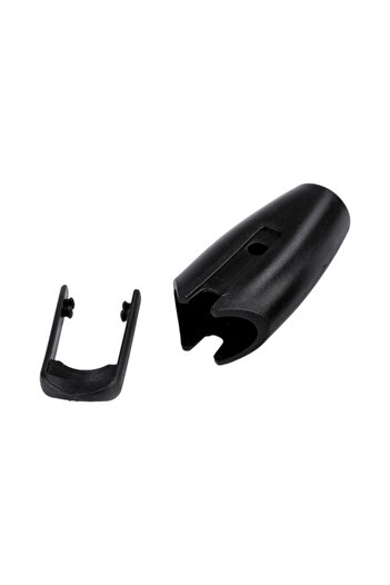 Crisalida Plastic leash clip, diameter 10 mm Black