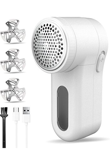 Generic Cordless Lint Remover | Fabric Shaver, 6-Blade Defuzzer for Clothes & Furniture