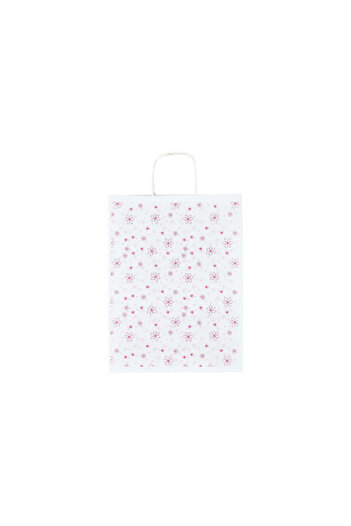 Papette Set of 100 Kraft Paper Bags with Pattern 9 Floral 24 x 31(H) x 10cm