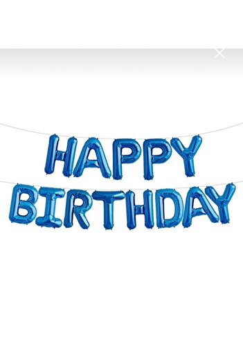 LOLO 16" Happy Birthday Foil Balloon Hanging Banner