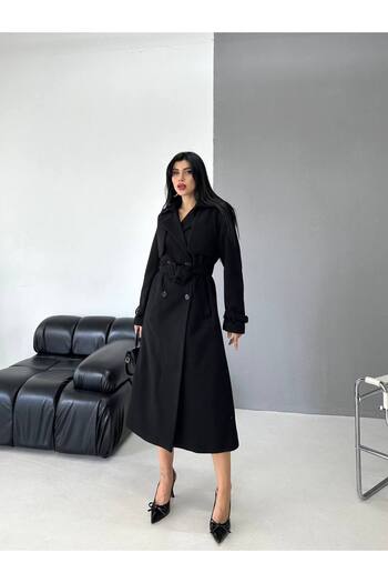 ZF BUTİK Premium Imported Fabric Cape Coat