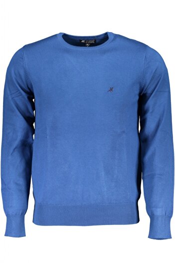 U.S. GRAND POLO EQUIPMENT & APPAREL Men's sweater with round neckline and embroidered logo