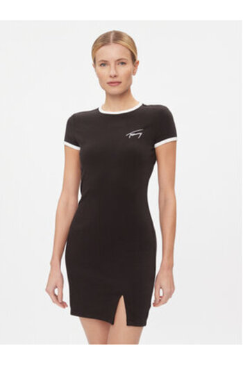 Tommy Jeans Womens Casual Dress DW0DW17409 Black