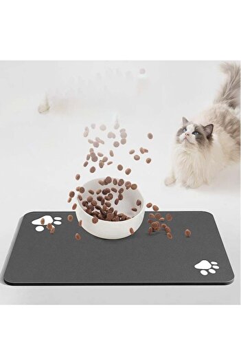 Bukela Pet Feeding Mat, Absorbent Dog Mat for Food and Water Bowl, No Stains Quick Dry Dog Water Dis