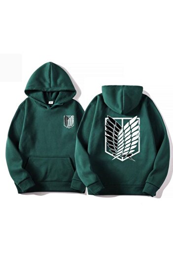 MAGORS Attack on Titan Anime Manga Printed 3 Thread Quality Hooded Sweatshirt