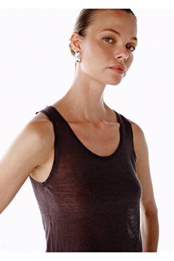 Knitss Ultrafine Merino Wool Blend Knitwear Top Cherry
