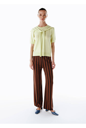 Knitss Patchwork Patterned Knitwear Trousers