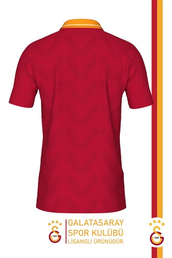 Galatasaray Γνήσιο μπλουζάκι με λαιμόκοψη πόλο με άδεια χρήσης Okan Buruk Desing