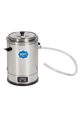 Milky Jelly Milky Electric Milk Pasteurizer Machine 14L 14 L FJ 15 Silver