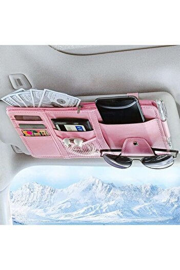Bukela Car Sun Visor Organizer, Auto Interior Accessories Pocket Organizers, Registration and Docume