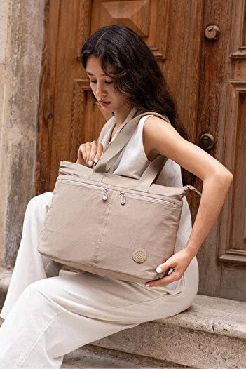 Sanmorris Women's Large Size Parachute Fabric Hand & Shoulder Bag - Daily University