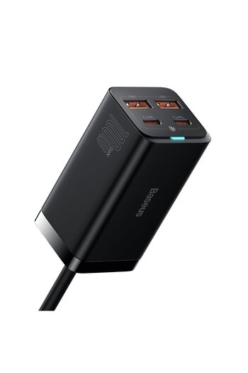 Other Fast Universal GaN Wall Charger 2x USB-C 2x USB 100W QC 4.0+ AFC Black
