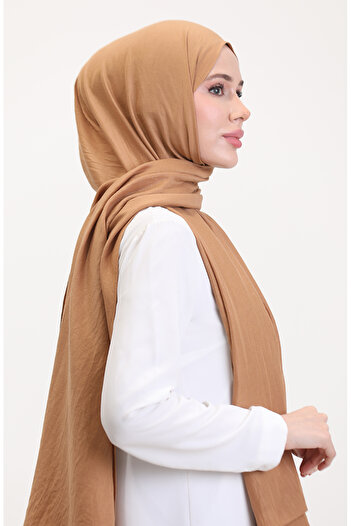 sefamerve Cotton Jazz Shawl 70257-18 Camel