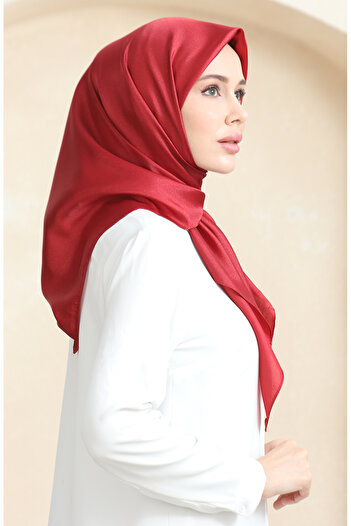 sefamerve Plain Crystal Scarf 70252-25 Light Burgundy